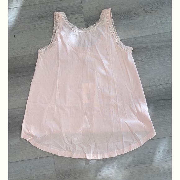 The GREAT. Sleep The Lace Slouch Sleep Tank Dusty Rose size 0 NWT XS - Picture 1 of 3